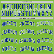 Загрузить изображение в средство просмотра галереи, Custom Neon Green Royal-White Authentic Basketball Jersey