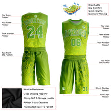 Charger l'image dans la galerie, Custom Neon Green Neon Green-Gold Round Neck Sublimation Basketball Suit Jersey