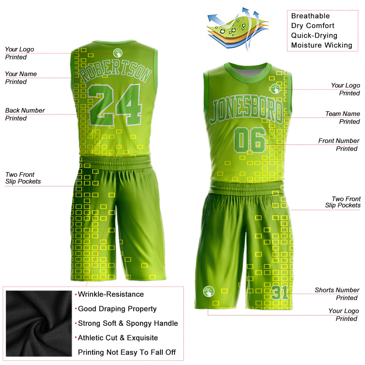 China Wholesale Cheap Basketball Jerseys Color Neon Green Sublimation Adult  Men Basketball Jerseys
