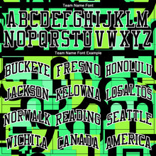 Загрузить изображение в средство просмотра галереи, Custom Neon Green Black-White Music Festival Round Neck Sublimation Basketball Suit Jersey