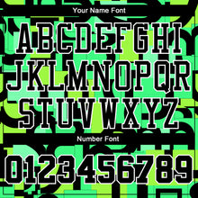 Загрузить изображение в средство просмотра галереи, Custom Neon Green Black-White Music Festival Round Neck Sublimation Basketball Suit Jersey