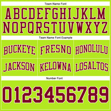 Load image into Gallery viewer, Custom Neon Green Maroon-Cream Authentic Throwback Basketball Shorts