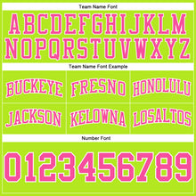 Load image into Gallery viewer, Custom Neon Green Pink-White Authentic Throwback Basketball Shorts