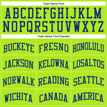 Загрузить изображение в средство просмотра галереи, Custom Neon Green Royal Authentic Throwback Basketball Jersey