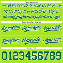 Load image into Gallery viewer, Custom Neon Green Kelly Green-White Authentic Throwback Basketball Shorts