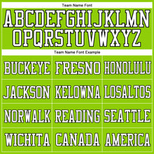 Charger l'image dans la galerie, Custom Neon Green White-Black Mesh Authentic Football Jersey