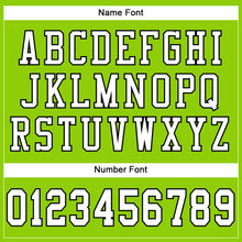 Charger l'image dans la galerie, Custom Neon Green White-Black Mesh Authentic Football Jersey