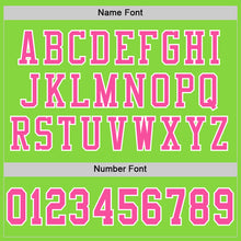 Загрузить изображение в средство просмотра галереи, Custom Neon Green Pink-White Mesh Authentic Football Jersey