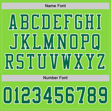 Charger l'image dans la galerie, Custom Neon Green Kelly Green-White Mesh Authentic Football Jersey