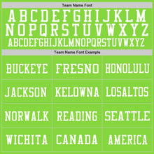 Charger l'image dans la galerie, Custom Neon Green White Mesh Authentic Football Jersey