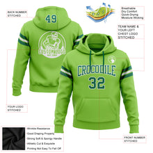 Загрузить изображение в средство просмотра галереи, Custom Stitched Neon Green Kelly Green-White Football Pullover Sweatshirt Hoodie