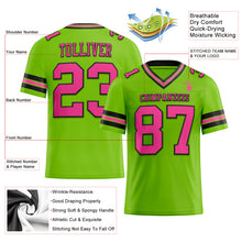 Laden Sie das Bild in den Galerie-Viewer, Custom Neon Green Pink-Black Authentic Football Jersey