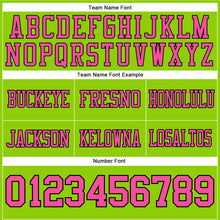 Laden Sie das Bild in den Galerie-Viewer, Custom Neon Green Pink-Black Authentic Football Jersey