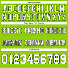 Charger l'image dans la galerie, Custom Neon Green White-Black Authentic Football Jersey