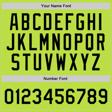 Load image into Gallery viewer, Custom Neon Green Black-White Authentic Throwback Basketball Jersey