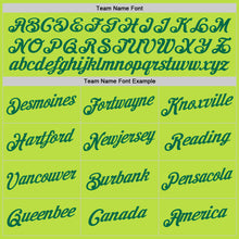 Load image into Gallery viewer, Custom Neon Green Kelly Green-White Authentic Throwback Basketball Jersey