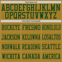 Laden Sie das Bild in den Galerie-Viewer, Custom Old Gold Green Mesh Authentic Football Jersey