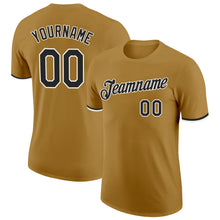 Charger l'image dans la galerie, Custom Old Gold Black-White Performance T-Shirt