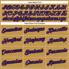 Load image into Gallery viewer, Custom Old Gold Purple-Black Performance T-Shirt