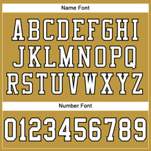 Load image into Gallery viewer, Custom Old Gold White-Black Mesh Authentic Football Jersey