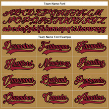 Загрузить изображение в средство просмотра галереи, Custom Old Gold Cardinal-Black Hockey Lace Neck Jersey