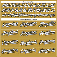 Charger l'image dans la galerie, Custom Old Gold White-Black Authentic Baseball Jersey