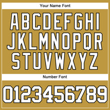 Charger l'image dans la galerie, Custom Old Gold White-Black Authentic Baseball Jersey