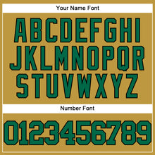 Загрузить изображение в средство просмотра галереи, Custom Old Gold Kelly Green-Black Authentic Baseball Jersey