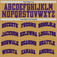 Charger l'image dans la galerie, Custom Old Gold Purple-Black Authentic Baseball Jersey