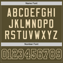 Load image into Gallery viewer, Custom Olive Olive-Cream Mesh Authentic Salute To Service Football Jersey