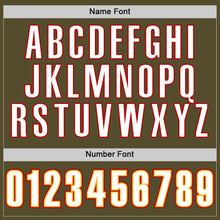 Laden Sie das Bild in den Galerie-Viewer, Custom Olive White-Gold Mesh Authentic Salute To Service Football Jersey