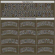 Load image into Gallery viewer, Custom Olive Black-White Authentic Salute To Service Baseball Jersey