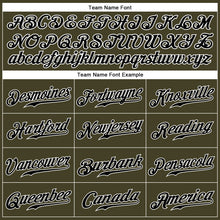 Загрузить изображение в средство просмотра галереи, Custom Olive Black-White Authentic Sleeveless Salute To Service Baseball Jersey