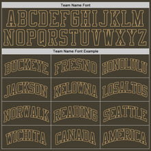 Load image into Gallery viewer, Custom Olive Olive-Old Gold Authentic Throwback Salute To Service Basketball Jersey