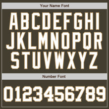 Load image into Gallery viewer, Custom Olive White-Old Gold Authentic Throwback Salute To Service Basketball Jersey