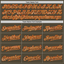 Load image into Gallery viewer, Custom Olive Camo-Orange Authentic Salute To Service Baseball Jersey