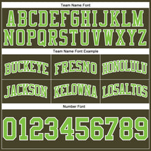 Загрузить изображение в средство просмотра галереи, Custom Olive Neon Green-White Authentic Throwback Salute To Service Basketball Shorts