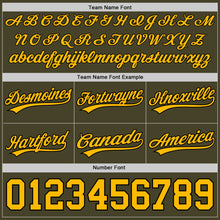 Загрузить изображение в средство просмотра галереи, Custom Olive Gold-Black Authentic Throwback Salute To Service Basketball Shorts