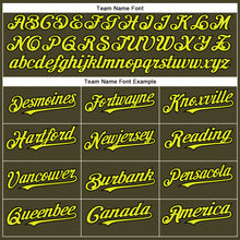 Загрузить изображение в средство просмотра галереи, Custom Olive Neon Yellow-Black Authentic Salute To Service Baseball Jersey