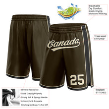 Charger l'image dans la galerie, Custom Olive Cream-Black Authentic Salute To Service Basketball Shorts