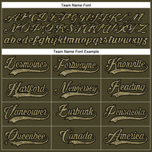 Загрузить изображение в средство просмотра галереи, Custom Olive Camo Black-Cream Salute To Service Hockey Lace Neck Jersey