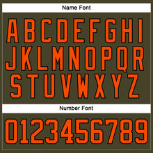 Charger l'image dans la galerie, Custom Olive Orange-Black Salute To Service Hockey Lace Neck Jersey