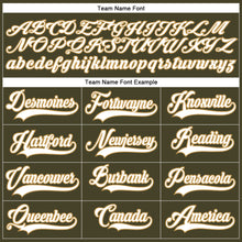 Загрузить изображение в средство просмотра галереи, Custom Olive White-Old Gold Salute To Service Hockey Lace Neck Jersey