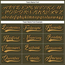 Загрузить изображение в средство просмотра галереи, Custom Olive Old Gold-Black Salute To Service Hockey Lace Neck Jersey