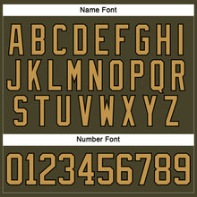 Загрузить изображение в средство просмотра галереи, Custom Olive Old Gold-Black Salute To Service Hockey Lace Neck Jersey