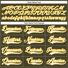 Загрузить изображение в средство просмотра галереи, Custom Olive White-Gold Salute To Service Hockey Lace Neck Jersey