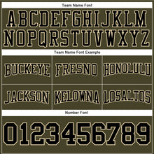 Laden Sie das Bild in den Galerie-Viewer, Custom Stitched Olive Black-City Cream Football Pullover Sweatshirt Salute To Service Hoodie