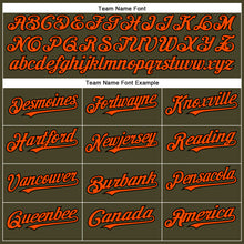 Charger l'image dans la galerie, Custom Olive Orange-Black Authentic Salute To Service Baseball Jersey