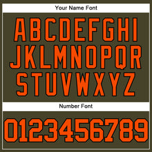 Charger l'image dans la galerie, Custom Olive Orange-Black Authentic Salute To Service Baseball Jersey