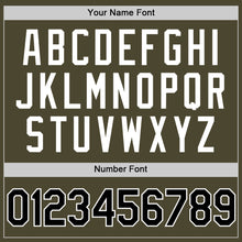 Charger l'image dans la galerie, Custom Olive Black-White Authentic Throwback Salute To Service Baseball Jersey